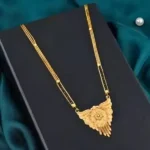 MANGALSUTRA COMBO DEAL GOLD PLATED NECKLACE PANDENT MANGALSUTRA 30 INCH AND 18 INCH COMBO PACK WITH EARRING FOR WOMEN (PACK OF 5) - Image 3